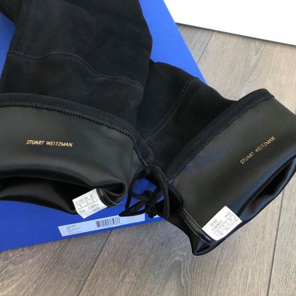 Stuart Weitzman Lowland Over the Knee Leather Boot - Picture 7 of 11